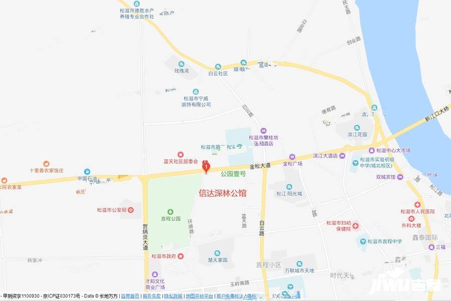 信达深林公馆位置交通图